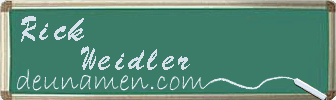 Rick Weidler Visitenkarte